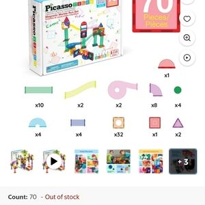 Magnetic Marble Run Set - Colorful Fun